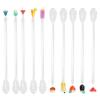 10PCS Cute Cocktail Drink Mixer Bar Stirring Mixing Sticks Spoons Bar Kitchen AccessoryL