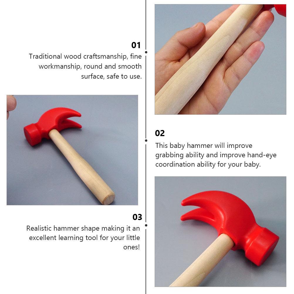 2 Pcs Girl Simulated Small Wooden Mini Toys For Kids Child Nail Accessories Tool Toy Children