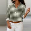 Women's Shirt Blouse Christmas Print Button Long Sleeve Casual Basic Shirt Collar Regular Top