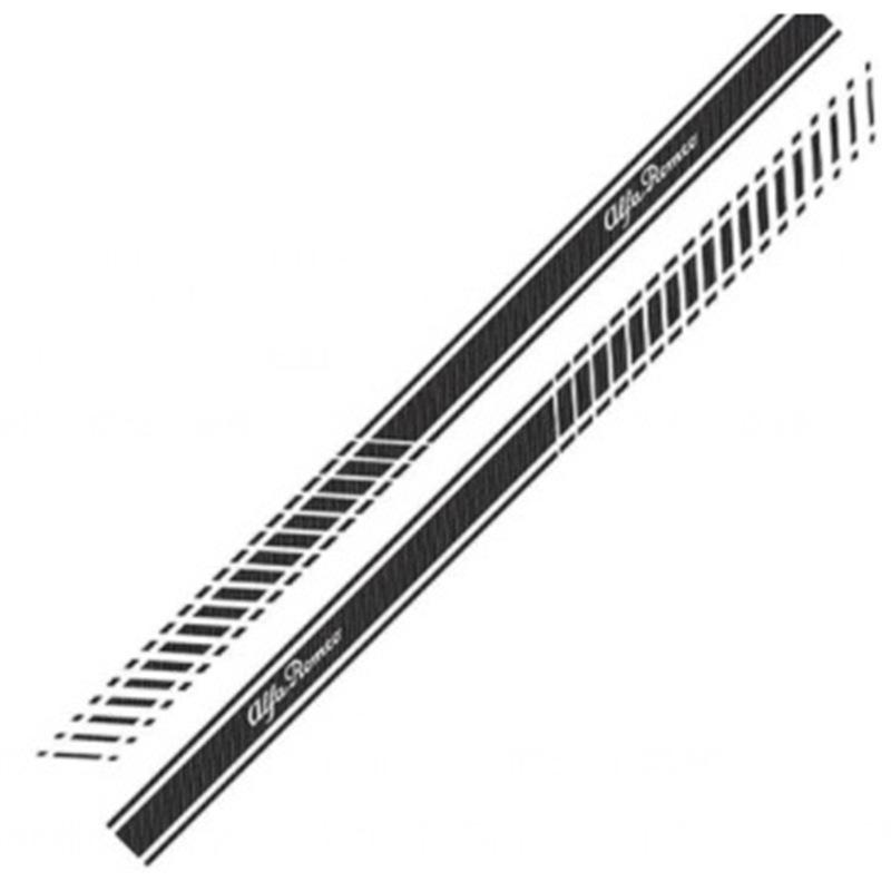 X-315 Kompatible Alfa Romeo Motorhaubenaufkleber & Sticker: Streifen & Blumenmuster