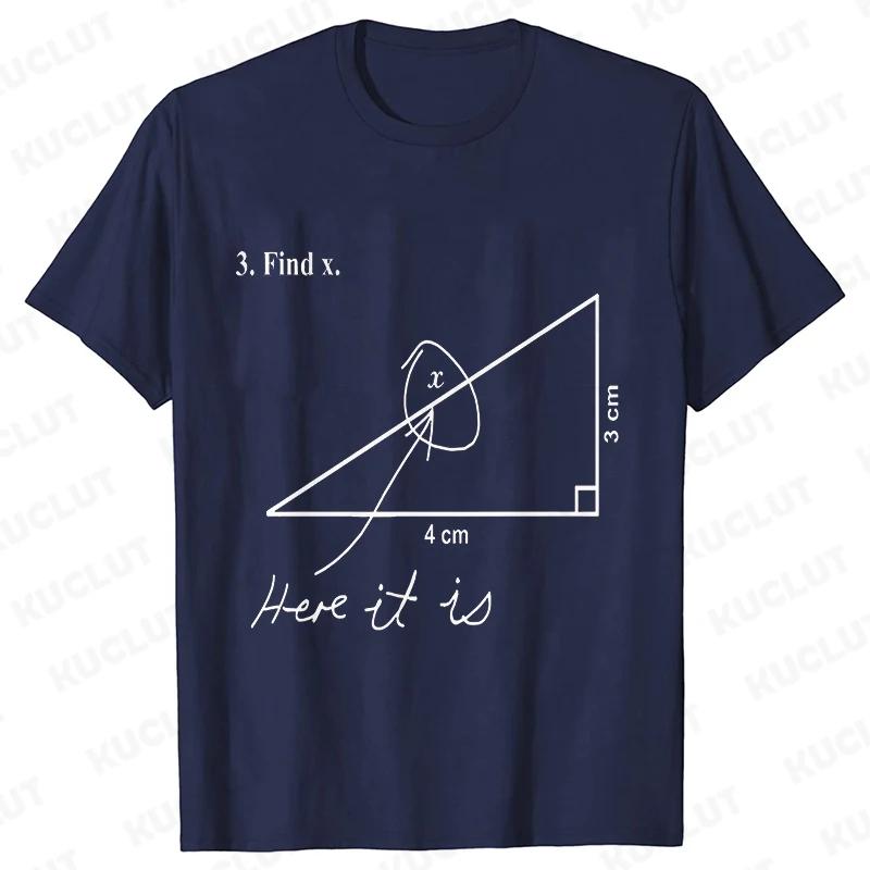 I Love Math Formula Men's T-shirts Street Wear Clothes Short Sleeve Funny Design Y2k Tops Sportwear Casual Vintage Classic Tees