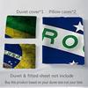 3Pcs Brazilian Celebration Bedding Sets For All Sizes New 3D Printed Bed Cover Comforter Duvet Cover Pillowcase Bedroom Decoration