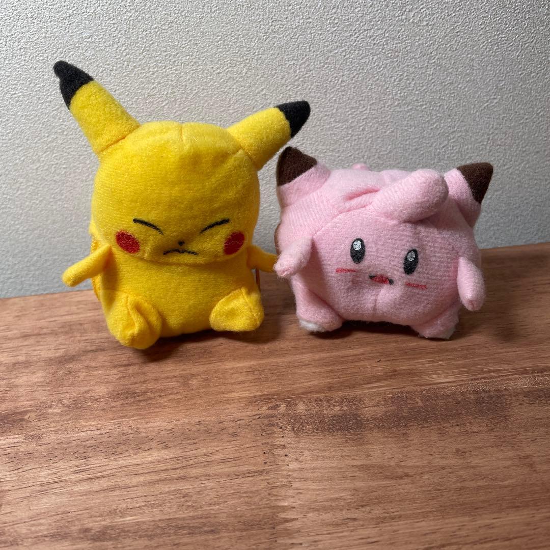 Pokemon Pikachu, Pippi Early Kururin Mascot Plush Toy Takara Tomy