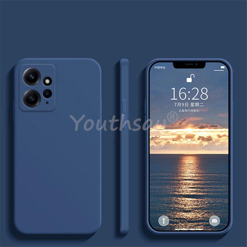 For Xiaomi Redmi Note 12 Case Silicone Liquid For Redmi Note 12 Pro Plus Cover TPU Protector Case Redmi Note 12 Turbo 12S Cover
