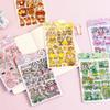 4Pcs Cute Pink  Sweetheart Cartoon Stickers Frosted PET Transparent Scrapbook Journal Sticker Deco Kawaii Girl Stationery Decals