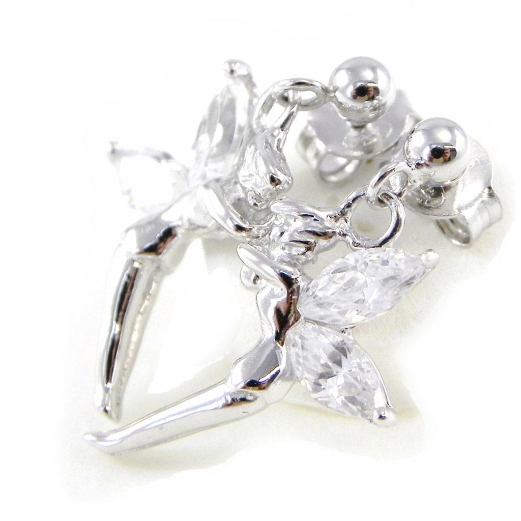 Les Trésors De Lily [E2137] - BO Silver 'Tinkerbell' Silver White (rhodium-plated) - 19 Mm