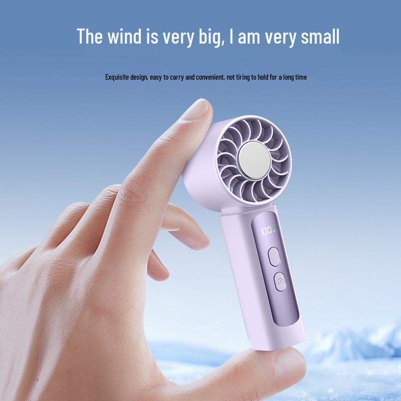 Ice Pack Handheld Turbo Mini USB Fan with Long-Lasting Portable Semiconductor Cooling