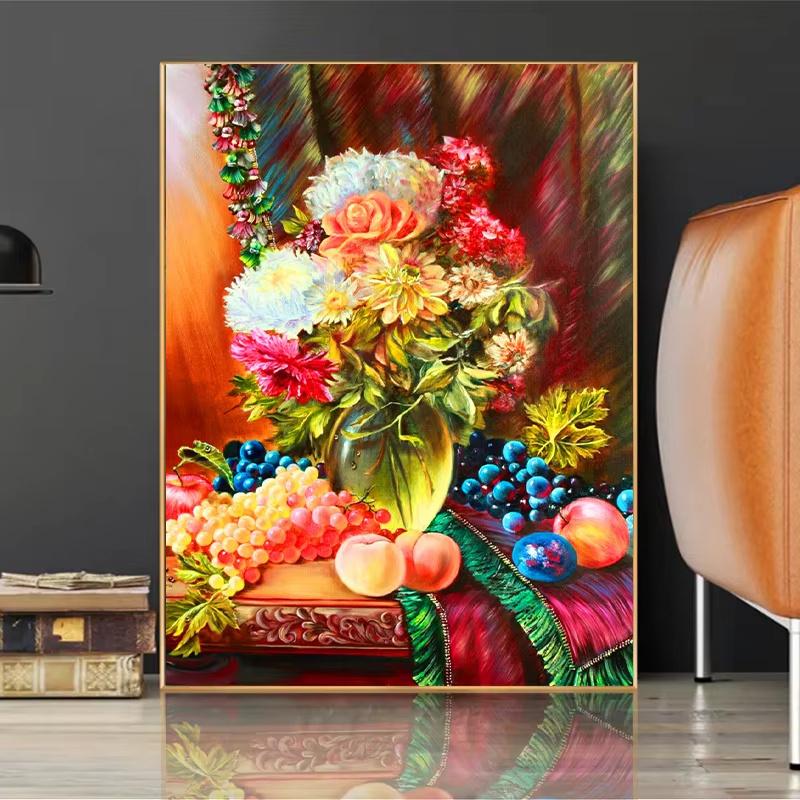 5D DIY Diamond Painting Beautiful Flower Mosaic Diamond Embroidery Painting Full Round Rhinestone Home Decor Gift