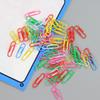 70pcs Colorful Paper Clips With Storage Box - Business Gift Stationery Supplies Metal  Learning Office Materials Invoice Clip