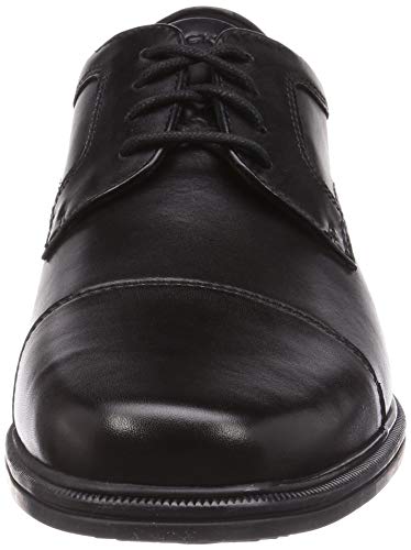 Rockport Taylor Waterproof Cap Toe Business Shoes, Men's, Black, 25.0 cm Wide
