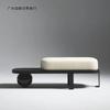 Nordic White Minimalist Bench - Shoe Changing Footstool for Living Rooms