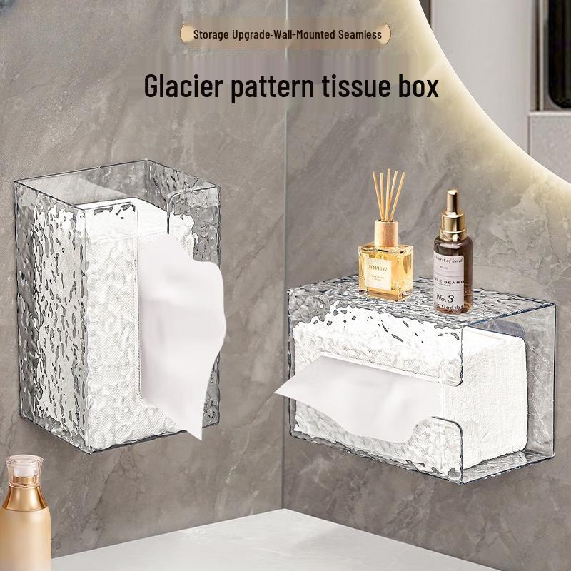 Yuduo Glacier Pattern Wall-Mounted Tissue Box