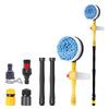 Car Rotary Wash Brush Kit 360 Degree Automatic Rotating Adjustable Dip Wash Brush High Pressure Washer For Vehicle Cleaning