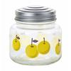 Aderia Retro Mini Bonbon Container (Pear) In a Gift Box, Made In Japan, Showa-Era Retro Glass Canister, Airtight Container, Condiment Jar, Coffee Bean