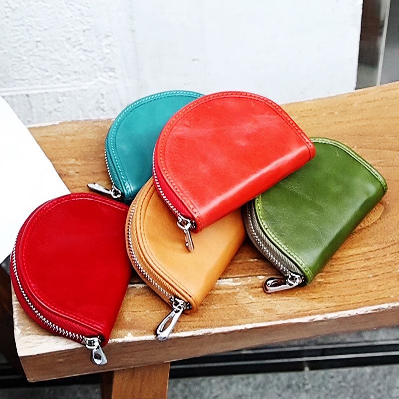 Women's Genuine Leather Mini Coin Purse - Luxury Summer Cowhide Wallet