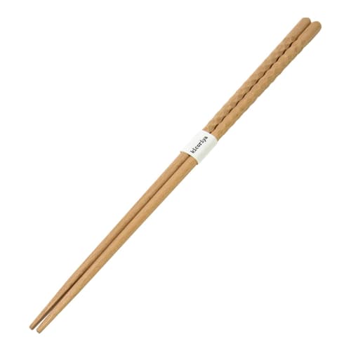 Dishwasher-safe, heat-resistant wooden chopsticks, 33cm, kicoriya, natural wood