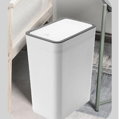 Household Garbage Cans Sealed Large Capacity Odorless With Press Top Plastic Trash Bin For Home Kitchen Living Room Bathroom