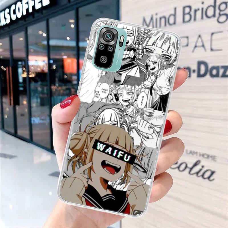 Himiko Toga Anime Soft Phone Case For Xiaomi Redmi Note 13 14 15 Pro Plus 12S 12 14S 11S 11E 10 10S 11 11T 5G 4G Cover Coque Red