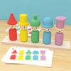 Montessori Educational Toy for Kids Changing Hats Emotion Matching Game Fine Motor Skills Color Recognition