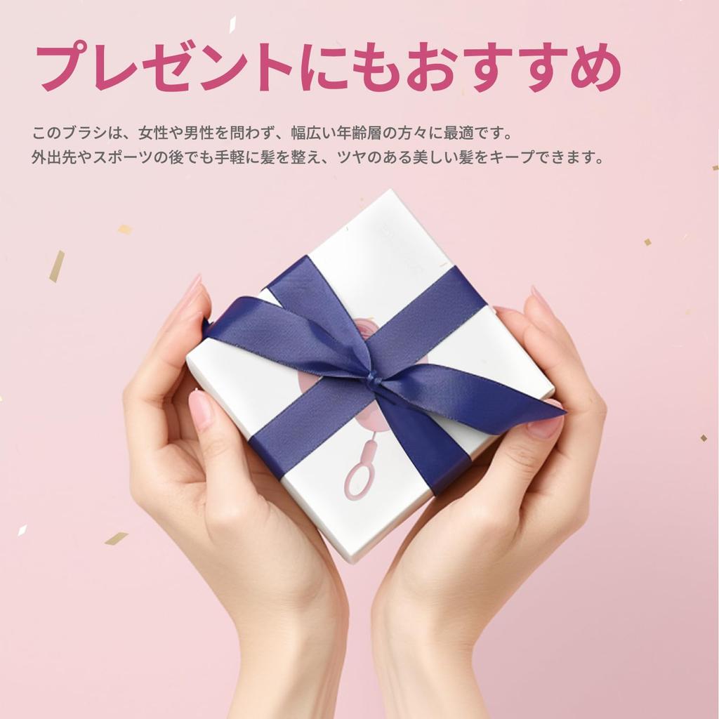 PLUZZ portable air cushion brush with compact can be used at home or on the convenient to gentle on portable hair brush with mirror mirror,