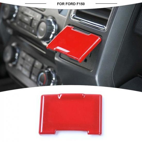 

Red Central Control Power Socket Electrical Decor Cover Trim For Ford F150 15-20