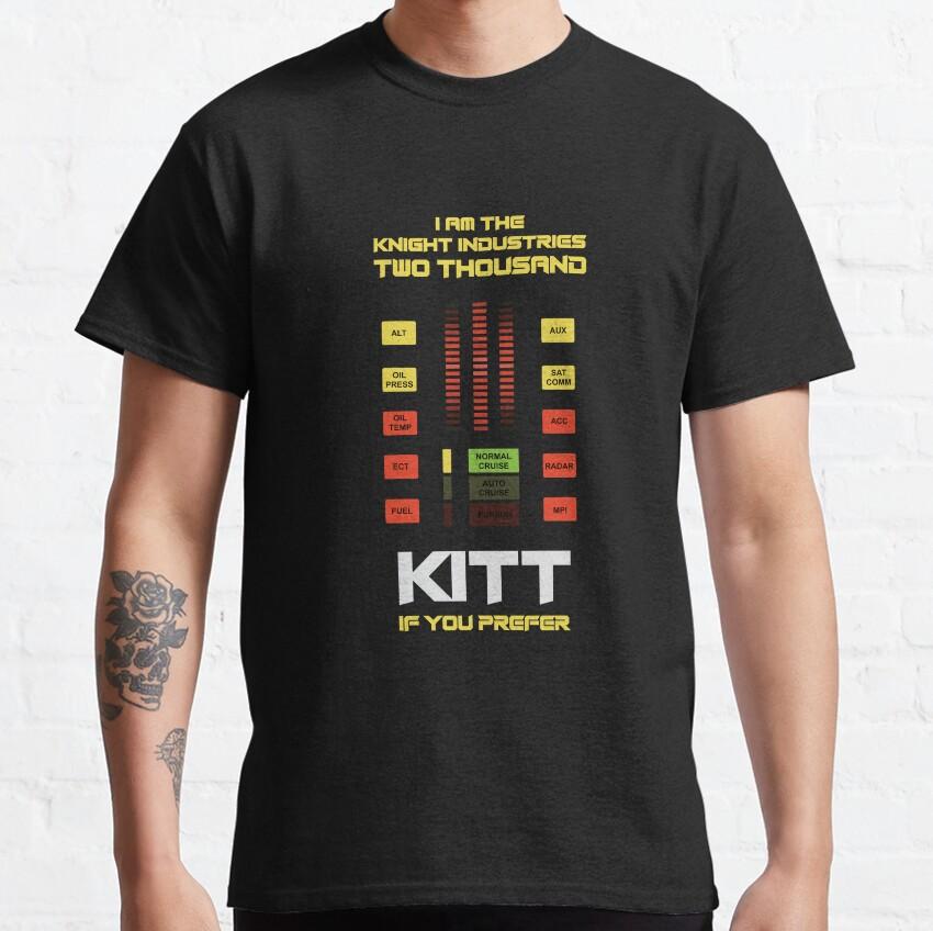 Knight Rider Kitt Ghostbustears Men T Shirts The Car's The Star Casual Tees Short Sleeve david hasselhoff Cotton 6XL Tops