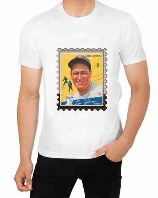 Lou Gehrig Vintage Baseball Card Art T Shirt for Men Unisex T-Shirt