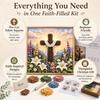3D Christian Fabric Poke Art Kit Faith Knitting DIY Fabric Art Set Holy Night Christmas Scene