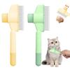 Haarentfernungskamm für Haustiere Flohkamm, Neuer Ein-Klick-Selbstreinigungs-Haarentfernungskamm für Kurz- und Langhaar Katze Hundekamm für Pflege Massage