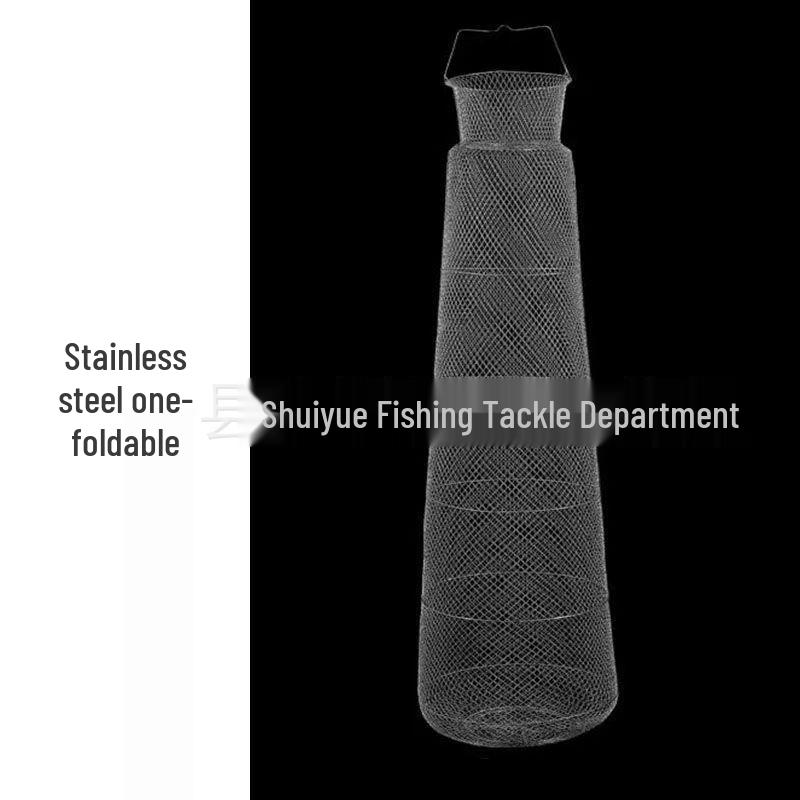 Collapsible Steel Wire Fish Trap & Basket Net for Fishing and Crabbing