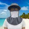 Wide Brim Face Mask Sun Hat UV Protection Breathable Tea Picking Work Hat Lightweight Full Wrap Fisherman's Hat Unisex Summer