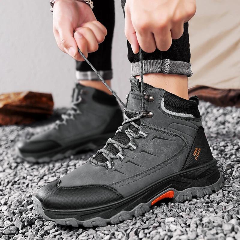 Men's Breathable, Anti Slip, Wear-resistant Hiking Boots, Outdoor Leisure Hiking Shoes, High-quality New Designer Football Shoes