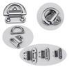 D Ring Deck Folding Pad Eye Lashing Tie Down Cleat Heavy Duty Tie 6mm / 8mm / 10mm for Yacht Motorboat Marine Trailer