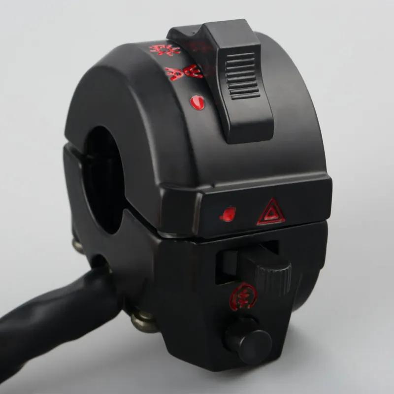 7/8" 22mm Motorcycle Motorbike ATV Handlebar Left Right Side Control Switch High/Low Beam Light Turn Signal Horn Switch Parts