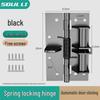4-Inch Multifunctional Automatic Door Closer with Buffer, Invisible Spring Hinge, 90° Positioning