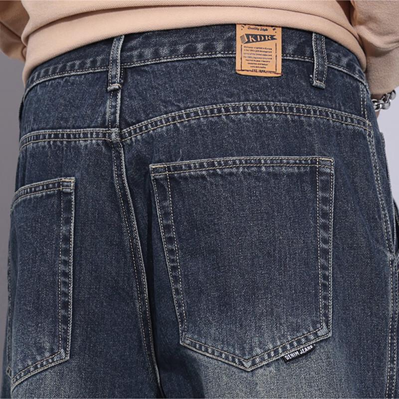 JEEP SPIRIT Men's Loose Fit Straight Leg Jeans