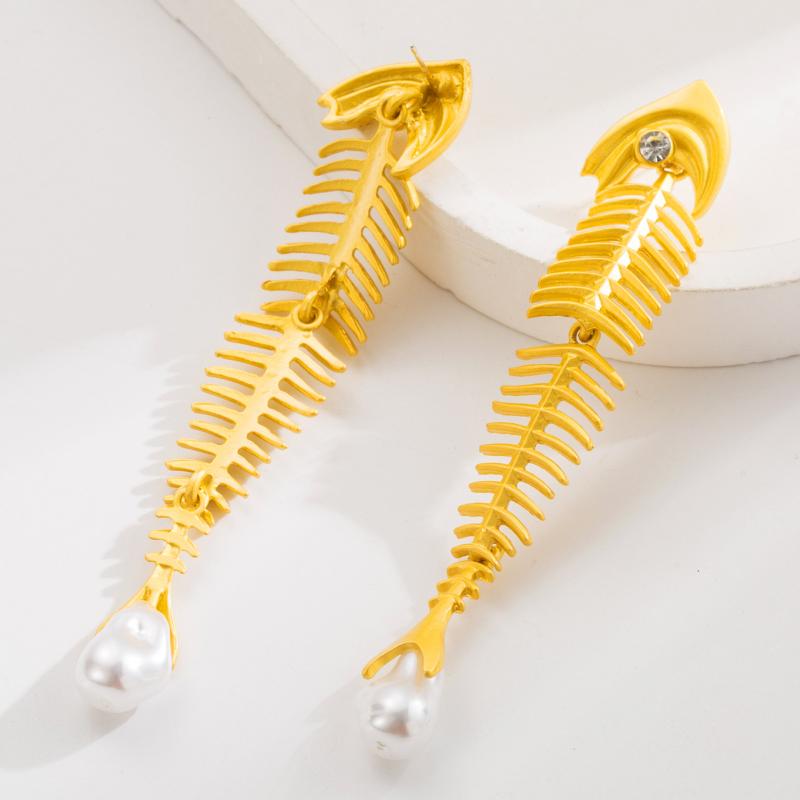 1Pair Fashion Pearl Dangle Earrings Luxury Exquisite Vintage Drop Earrings Exaggerated Creativity Unique Elegant Jewelry Gifts