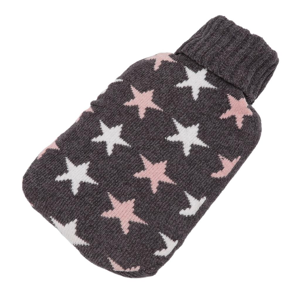 2000ML Hot Water Bottle Hot Water Bag with Soft Knitted Cover for Neck Shoulder Warm for Winter