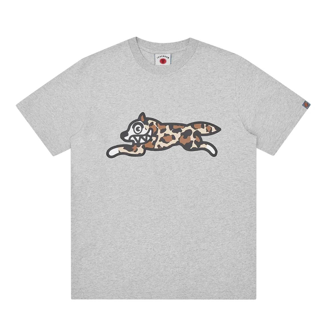 Ice Cream Camo Running Dog T-Shirt L