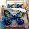 Постельное белье с бабочками для мальчиков, акварельный пододеяльник с бабочками, фантазийный цветочный животный полиэстер, пододеяльник Кинг, Квин