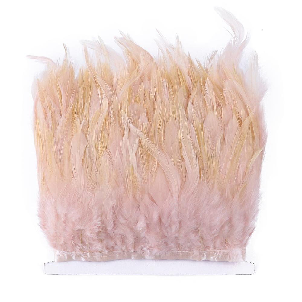 Feather4-6inch High Quality Chicken Feathers Trim Fringe 1meter Mint Green Rooster Feather Ribbon  Wedding Dress Creative Crafts Plumes