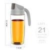 300/600/630ML Kitchen Glass Oil Bottle Dispenser Automatic Opening Closing Bottles For Oil And Vinegar Honey Olive Oil Container
