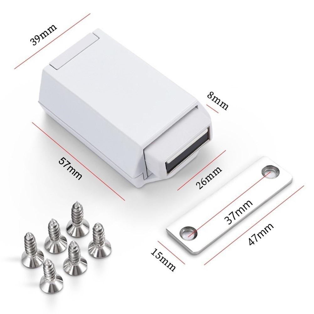 Latch Cabinet Door Heavy Duty Magnetic To Open White