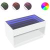 Infinity LED Coffee Table in White 90 x 50 x 50 cm