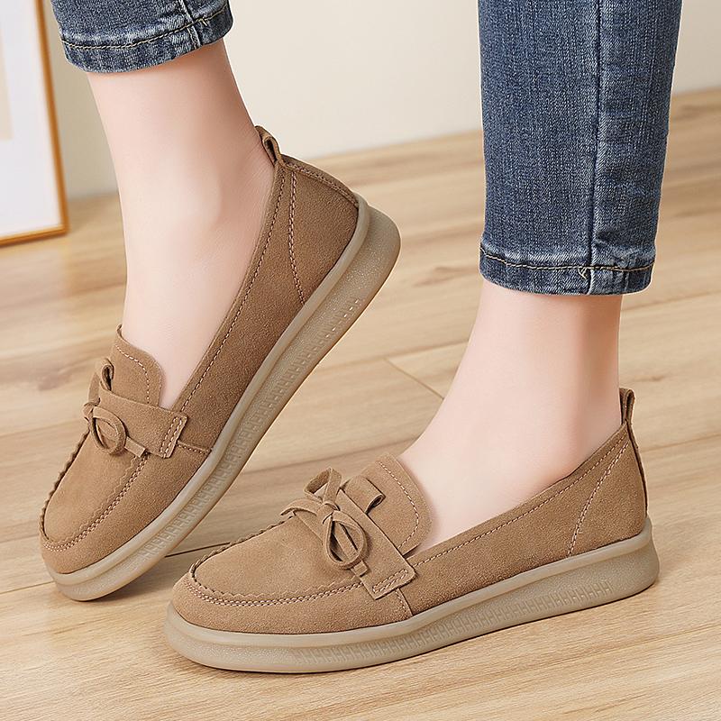Damen Mokassins Fahrerschuhe Komfort Freizeit Krankenschwester Loafer Laufschuhe Sommer Braun Schwarz Schuhe Übergröße