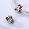 925 Silver Lovers Pendant Charms for Boys Girls Fit 4MM Hole Bracelet Necklace DIY Female Jewelry