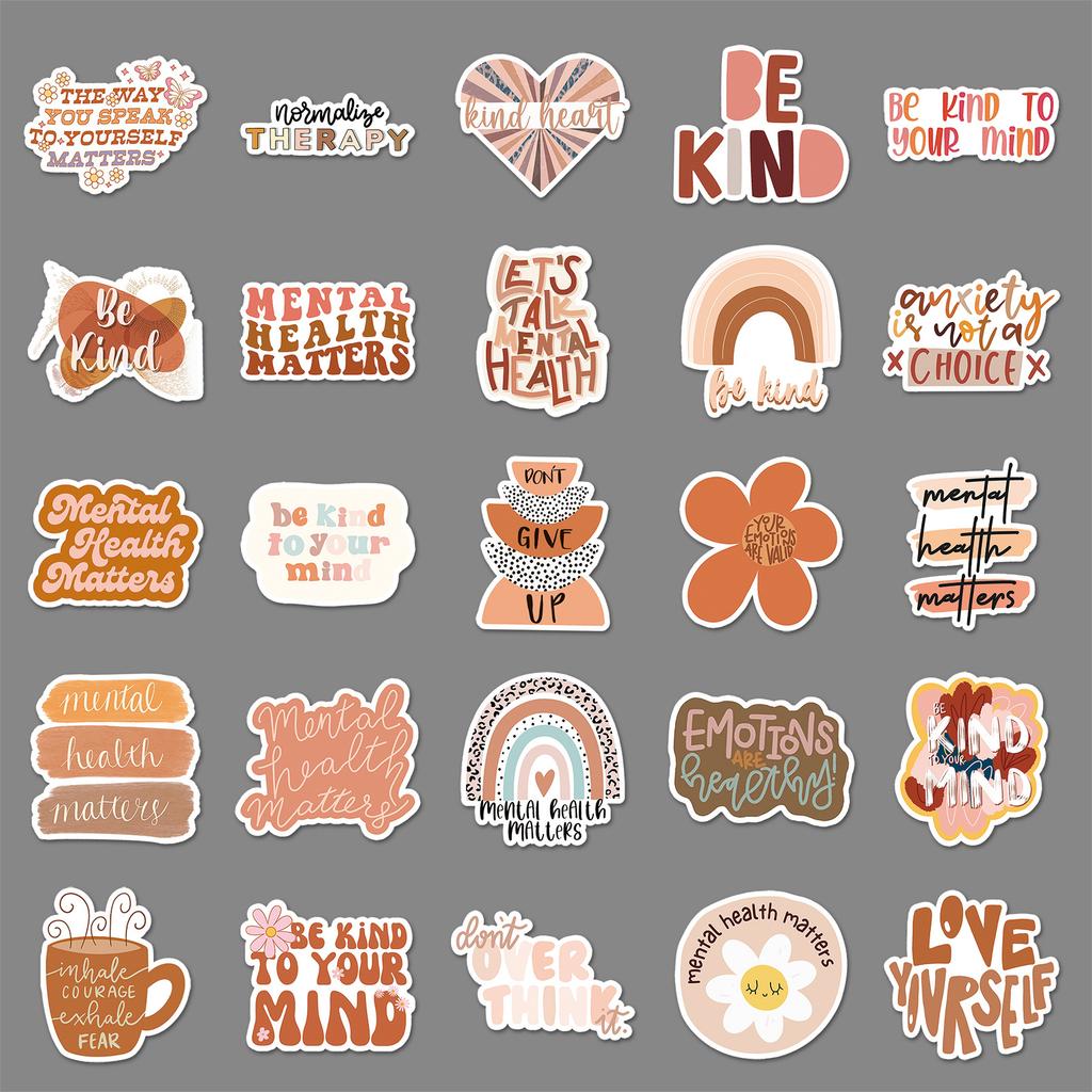 50 Zhang Kang Graffiti Stickers Personalized English Decorative Mobile Phone Water Cup Stickers