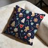 christmas Cushion Cover Soft Decorative Pillow Case Suitable for Bedroom Sofa Car Travel Use
