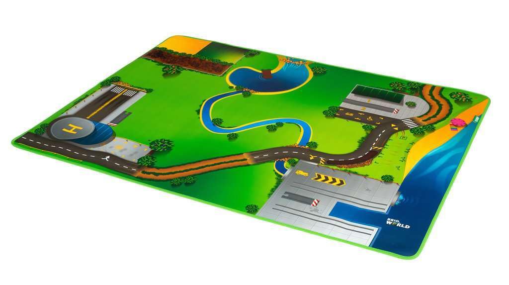 BRIO Play Mat with Wooden Rails 33994