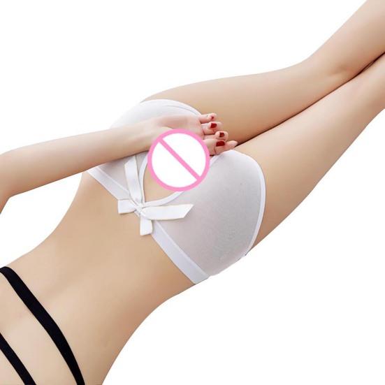 Spodní prádlo Bowknot prodyšné bavlněné krajkové okouzlující kalhotky na líbánky